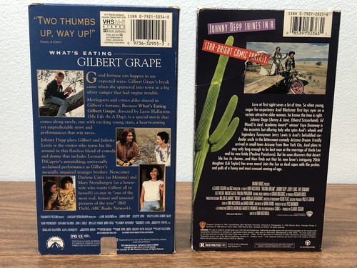 Whats Eating Gilbert Grape VHS Rare, Arizona Dream Hard To Find 1993 Johnny Depp - Picture 2 of 4