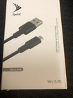 Micro USB to USB-A Charge and Sync Data Cable  1M / 3.3FT Sprint  Black