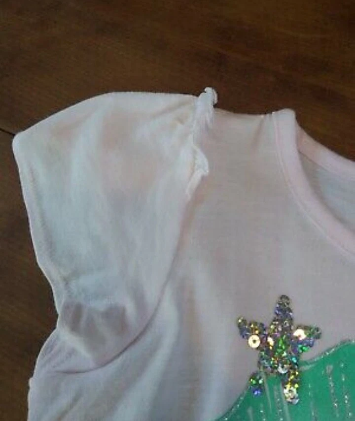 Camiseta Sonoma Sirenita Niña Pequeña Gráfica Talla 8 Rosa Foto 2 de 4