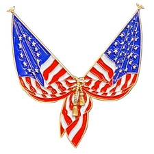 CL-BB Betsy Ross American Flag Pin 2 inch with dual pin posts