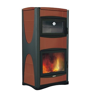 Termocucina a legna Laminox IDROPIU' 34 CON FORNO 34kW in ceramica  tradizionale | eBay
