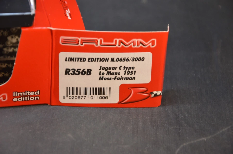 Brumm 1/43 Jaguar C Type Le Mans 1951 Moss-Fairman R356B Édition Limitée - Photo 3/3