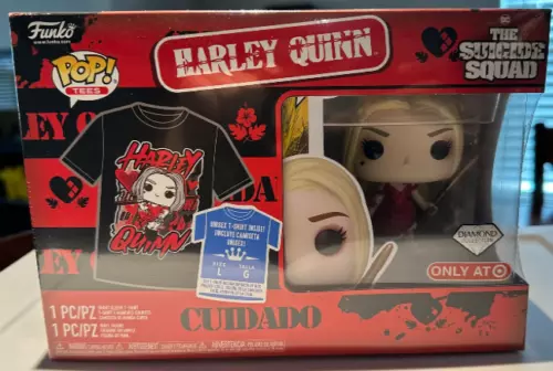 Harley Quinn Diamond Collection Funko Pop & Tee Set Target Exclusive Sealed