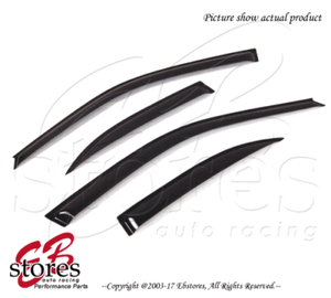 Outside Mount Window Visor 4 Pcs Dark Smoke for 2007-2012 Nissan Sentra Outside Mount Window Visor 4 Pcs Dark Smoke for 2007-2012 Nissan Sentra