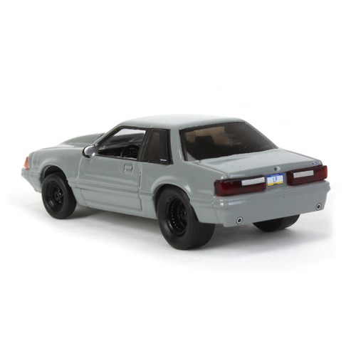 Greenlight 1/64 1993 Ford Mustang Gray Drag Car, LP Diecast Exclusive 51522-A - 第 4/6 張圖片