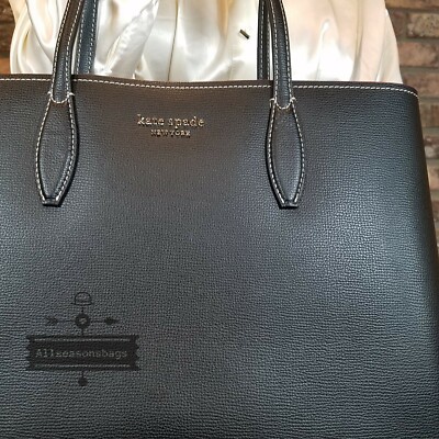 Kate Spade ブラック ビジネスバッグ トートバッグ Amazon.com: kate spade new york Bleecker Saffiano Leather