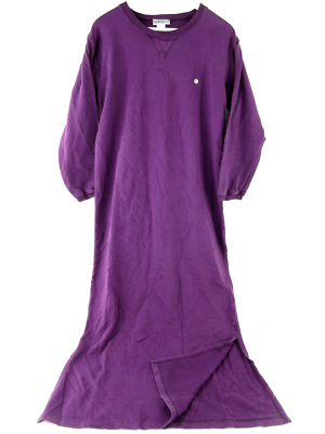 purple sweatshirt dress Purple Sweatshirt Dress Women's S Loose Casual Maxi Long Sleeve Heavyweight  NEW