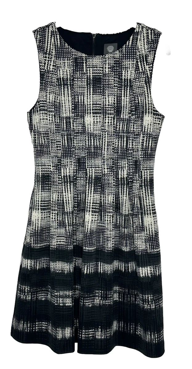 Vince camuto dress black and white Clearance