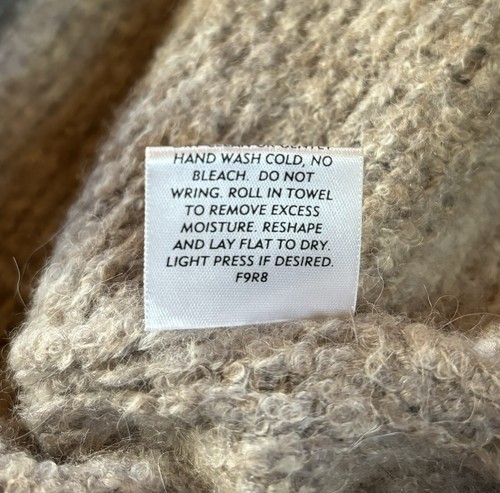 Cárdigan Eileen Fisher Bebé Alpaca Mujer XS Frente Abierto Cascada Suave Acogedor Cálido - Imagen 6 de 6