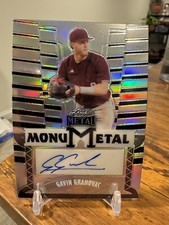 2024 Leaf Metal Baseball Gavin Grahovac Prospect RC Auto #/35 - 2026 Top 10 Pick