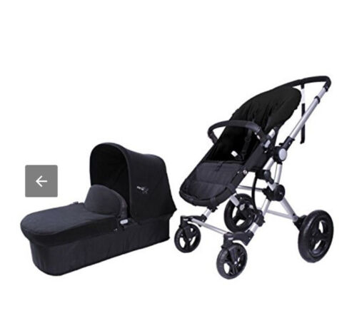 Baby Ace 6 in 1 strollerSilver Chasis Black Base Beige Covers - RRP £649