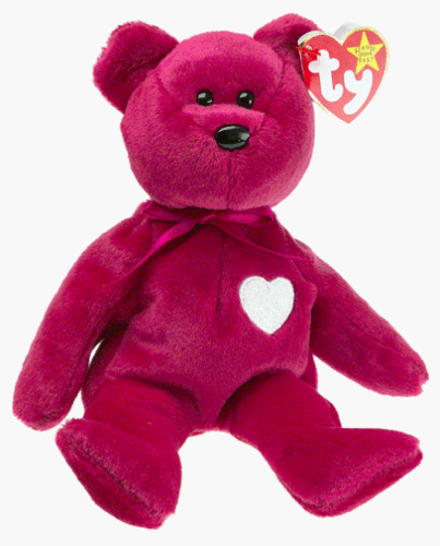 NEW BEANIE BABY VALENTINA STUFFED ANIMAL BEAR Valentine Day TEDDY TY TOY