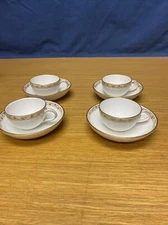 KPM Berlin Germany  (4 Sets) Demitasse Cup & Saucer/Bowl Sets - 19th Century