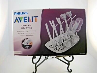 Philips Avent Drying Rack Clean And Tidy Drying White, Nipples, Pacifiers Bundle
