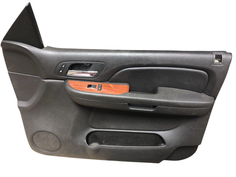 2007 - 2009 GMC Sierra 1500 *SLT* Par LH e RH Painel Interno de Acabamento da Porta Frontal Preto - Imagem 3 de 4