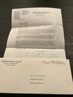 1964 SIGNED LETTER AND ENVELOPE SENATOR MIKE MONRONEY, OKLAHOMA — photo 1