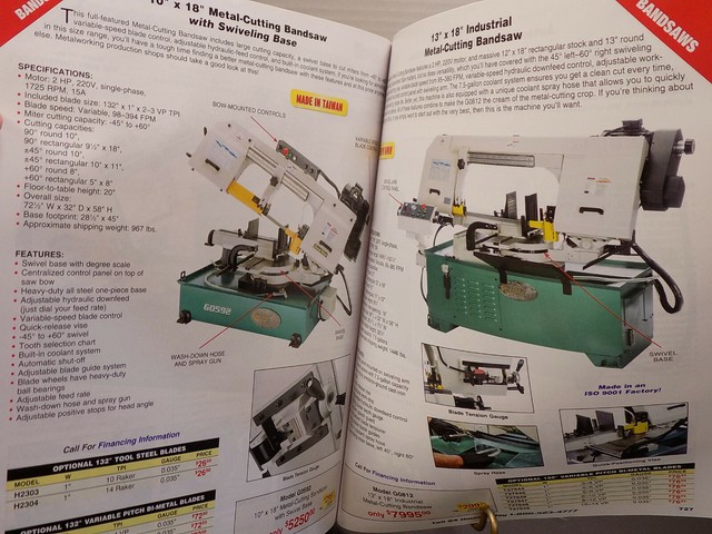 GRIZZLY CATALOG 2008 Woodworking Metalworking Machinery RARE Tools