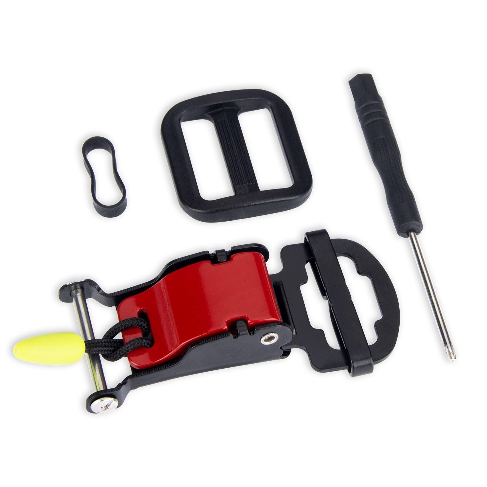 Healvaluefit Helmet Quick Release Buckle Kit, Stainless Steel Ratcheted