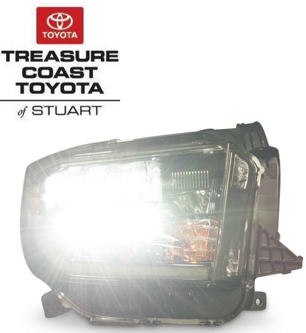 Toyota Tundra Headlight LED Black Bezel Headlamp Right