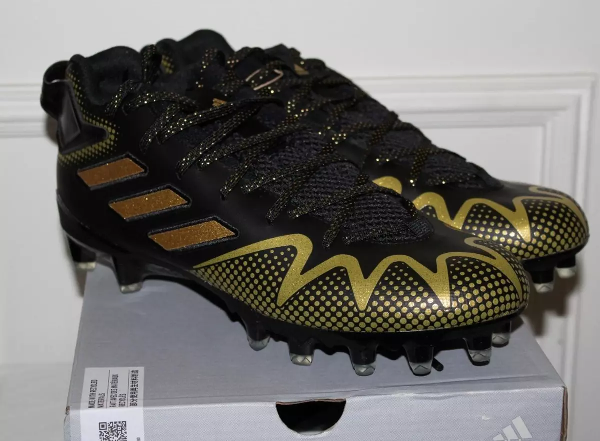 Adidas football cleats black shop and gold