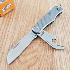 Marbles G.I. Jack Folder Pocket Knife Stainless Steel Blades Stainless Handle