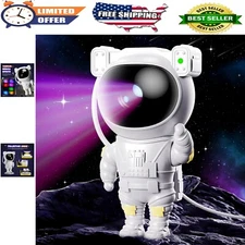 Nebula Ceiling Projection Lamp - Multicolor Astronaut Star Projector for Kids