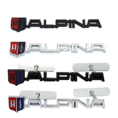 1PCS Für BMW ALPINA Hinten vorne Gitter Embleme metal Accessories M3 M4 M5