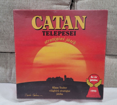Vintage Catan Telepesei Strategiai Jatek 1995 Board Game Platnik Spiele COMPLETE