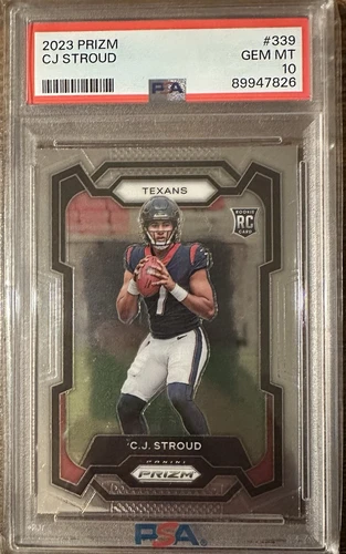 2023 Panini Prizm C.J. STROUD #339 RC PSA 10 Gem Mint Texans