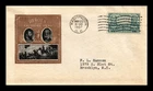 US COVER ARMY HEROES LEE AND JACKSON FDC SCOTT 788 IOOR CACHET