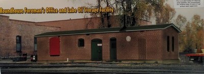 PBL ERM-5000 HO Roundhouse Foreman's Office & Lube Oil Storage Facility Kit