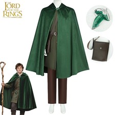 The Lord of the Rings Cosplay Frodo Baggins Costume Cloak Outfit Men Full Set