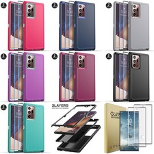 For Samsung Galaxy Note20 Ultra Note20 5G Case Cover / Glass Screen Protector