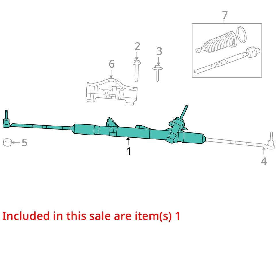 Dodge Grand Caravan 2011-2020 cremallera de dirección y piñón PRAVQ Foto 2 de 3