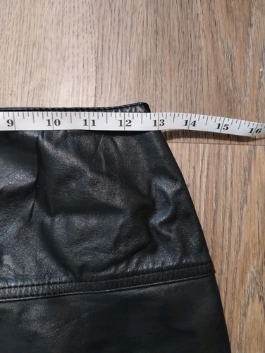 Vintage Avanti Leder Bleistiftrock knielang Damengröße 4 schwarz - Bild 6 von 9