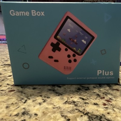 Game Box Plus Handheld System 3.0'' Backlit LCD, Rechargeable, AV/DC Blue/Pink
