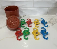 Playskool-My First Barrel of Monkeys-Two Purple Monkeys Missing