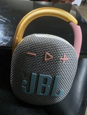 JBL Clip 4 Portable Bluetooth Speaker - Gray