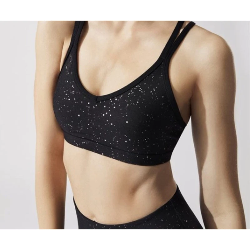 beyond-yoga double back alloy speckled lounge tank-bra