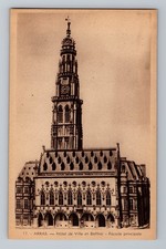 Arras France City Hall And Belfry Main Facade Photo Postcard RPPC #17 J. Turbant
