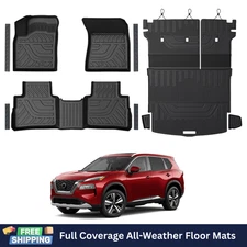 Floor Mats & Cargo Liner for 2021–2026 Nissan Rogue Full Coverage Set