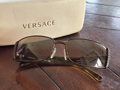 Versace Sunglasses Vintage Model 2021 1006/6U Brown Tortoise Frame