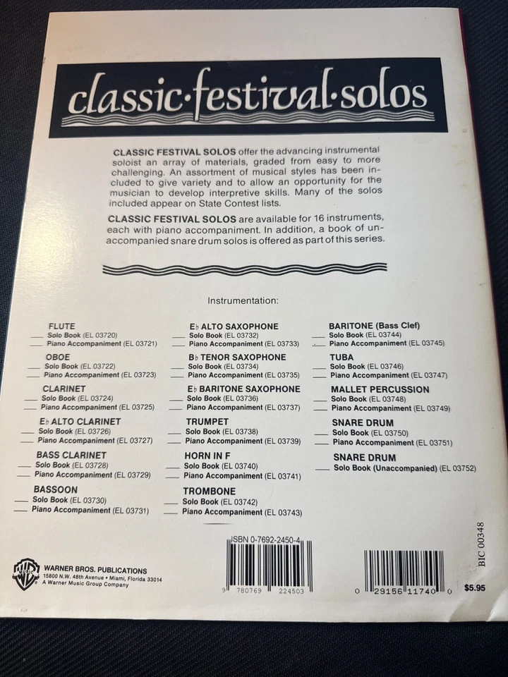 Tunes for Cornet Technic Lvl 3 Advanced by Major Herman Vincent Music Book - Image 2 of 3