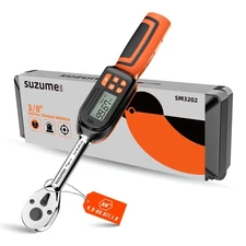 Digital Torque Wrench 3/8 Drive (4.9-99.6 Ft. Lb/ 6.6-135 N.m)±2% High Accura...