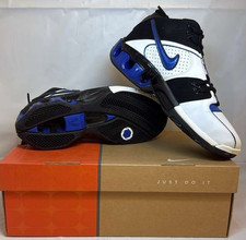 Nike Impax Dime (GS) Sneakers White/Blue/Black Unisex Kids Size 6Y (310508-141)