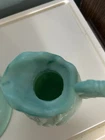 Vintage 1971 Avon Jade Green Milk Glass Small Pitcher W/ Lid And Bowl