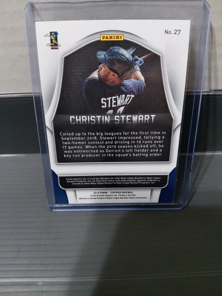 2019 Panini Chronicles Certified Christin Stewart Gold #'d /25 Rookie RC - Image 2 of 2