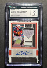 2022 PANINI THREE AND TWO ADLEY RUTSCHMAN RC AUTO RELIC PATCH 47/49 CGC 9 MINT