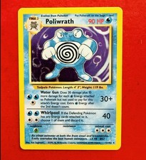 Lotto Carte Pokemon Poliwrath 13/102 Set Base Holo Ita Bellissima