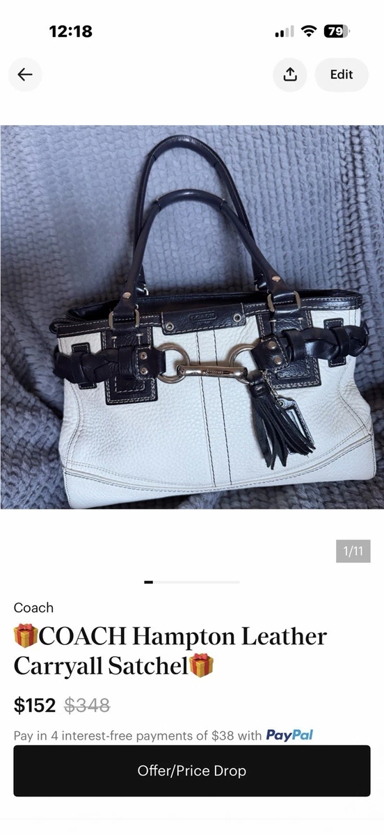 Coach Hampton Satchel/Top Handle Bag Handbags & Bags for Women for